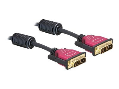 DELOCK DVI Kabel 24+1 St/St 3,0m Vorderansicht