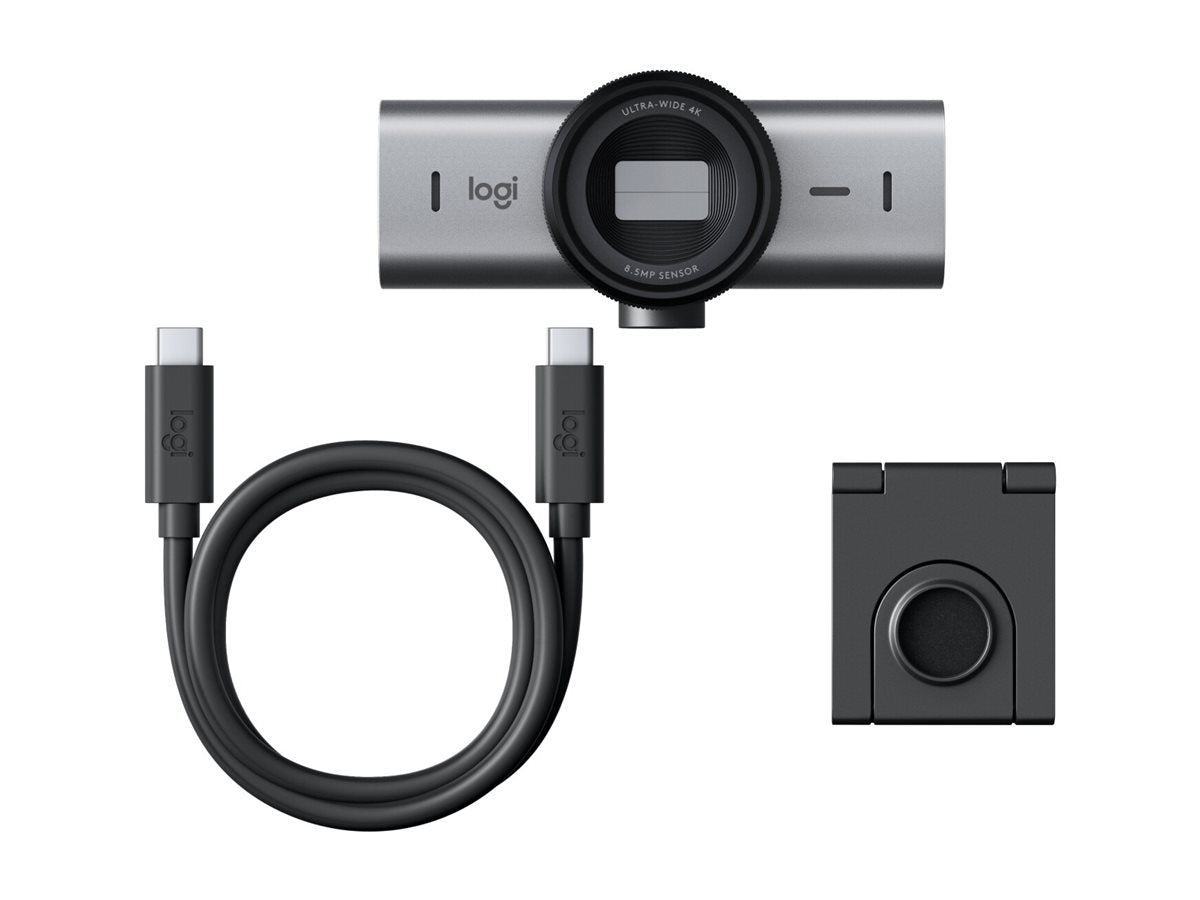 LOGITECH Master Series MX Brio Live streaming camera colour 8.5 MP 3840 x 2160 1080p 4K audio wired USB-C