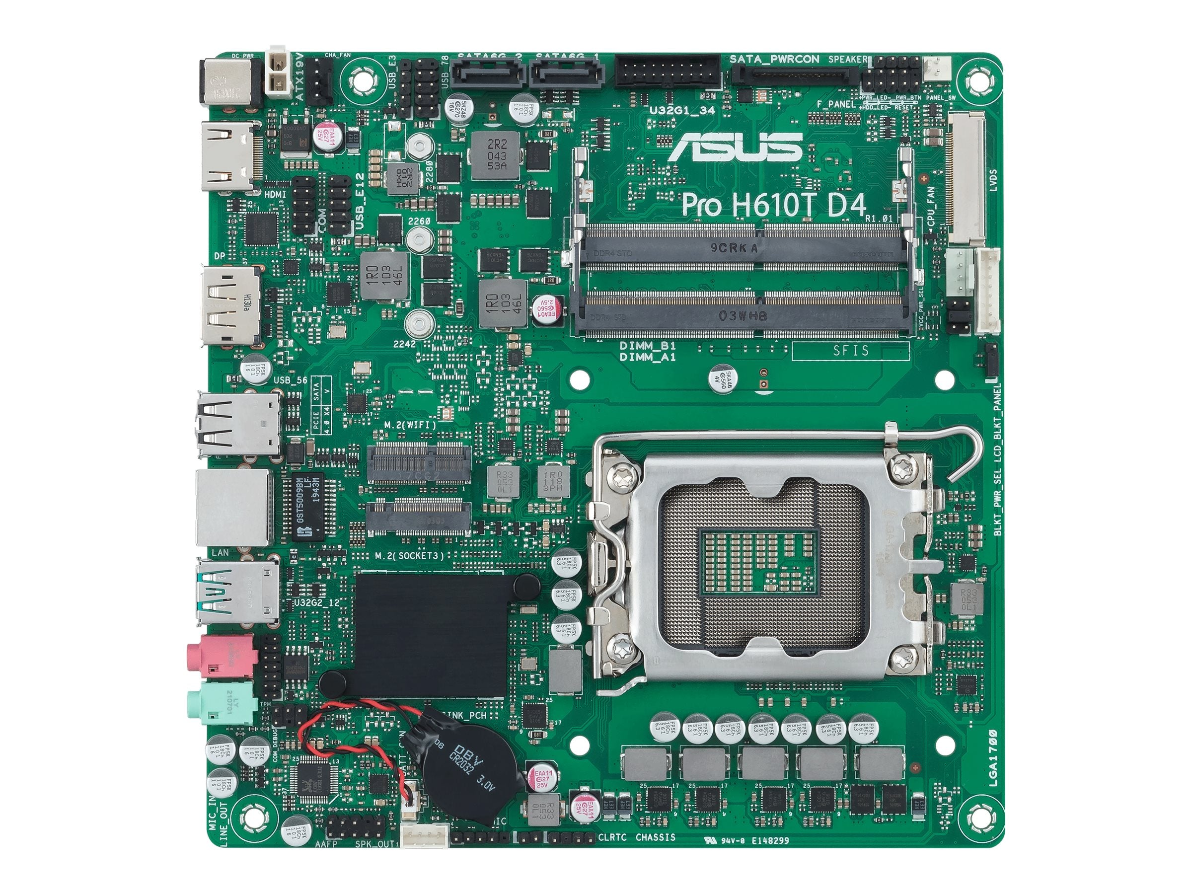 ASUS PRO H610T D4-CSM Motherboard Vorderansicht