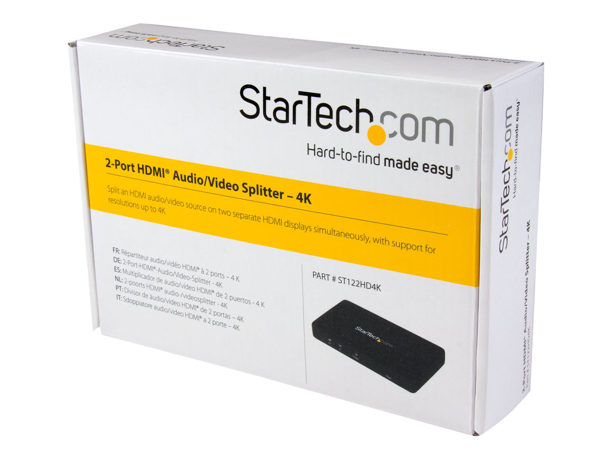 STARTECH.COM 2 Port HDMI 4k Video Splitter Detailansicht
