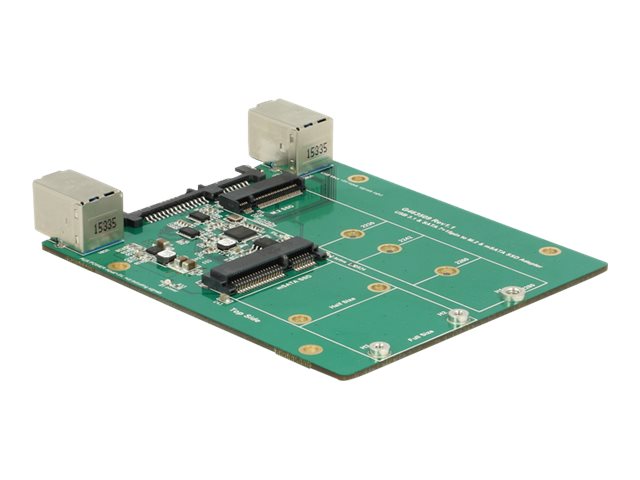 DELOCK Konverter USB 3.1 Gen 2 USB-B / SATA 22 Pin - Anschlussmöglichkeiten