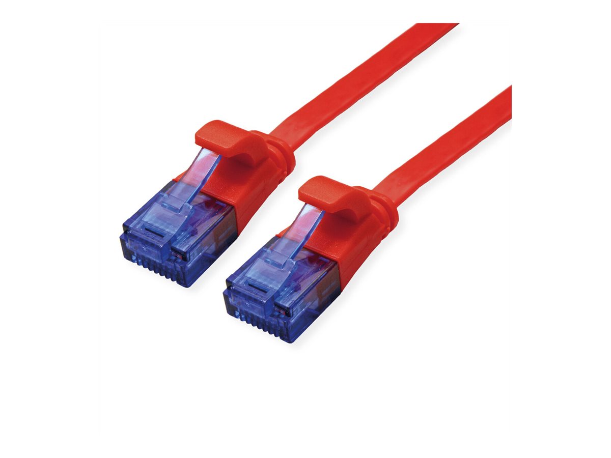 VALUE Patchkabel Kat.6A Class EA UTP extra-flach rot 1,5m - Vorderansicht