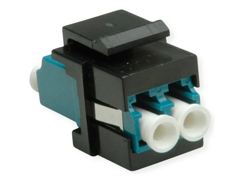 ROLINE Keystone LWL-Adapter LC/LC Duplex Single Mode OS2 - Vorderansicht