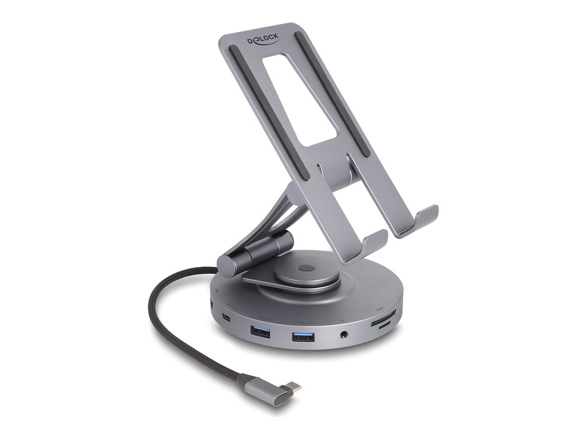 DELOCK Tablet und Notebook Dockingstation 4K - Vorderansicht