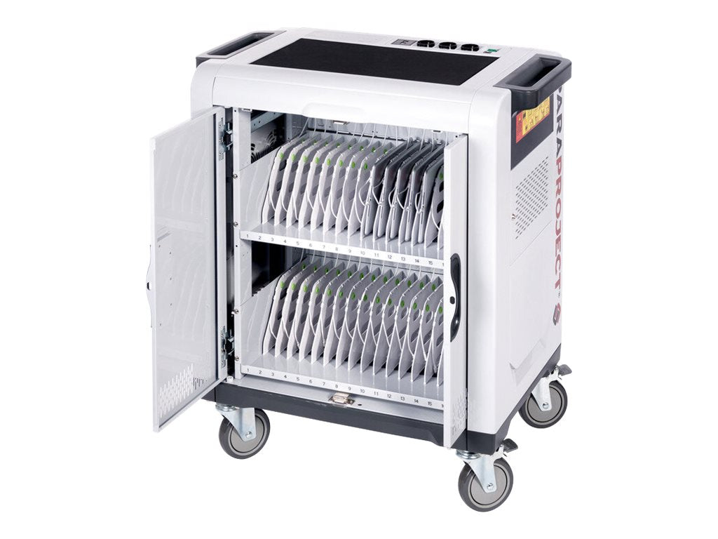PARAT Paraproject Trolley i32 Innenansicht mit Tablets