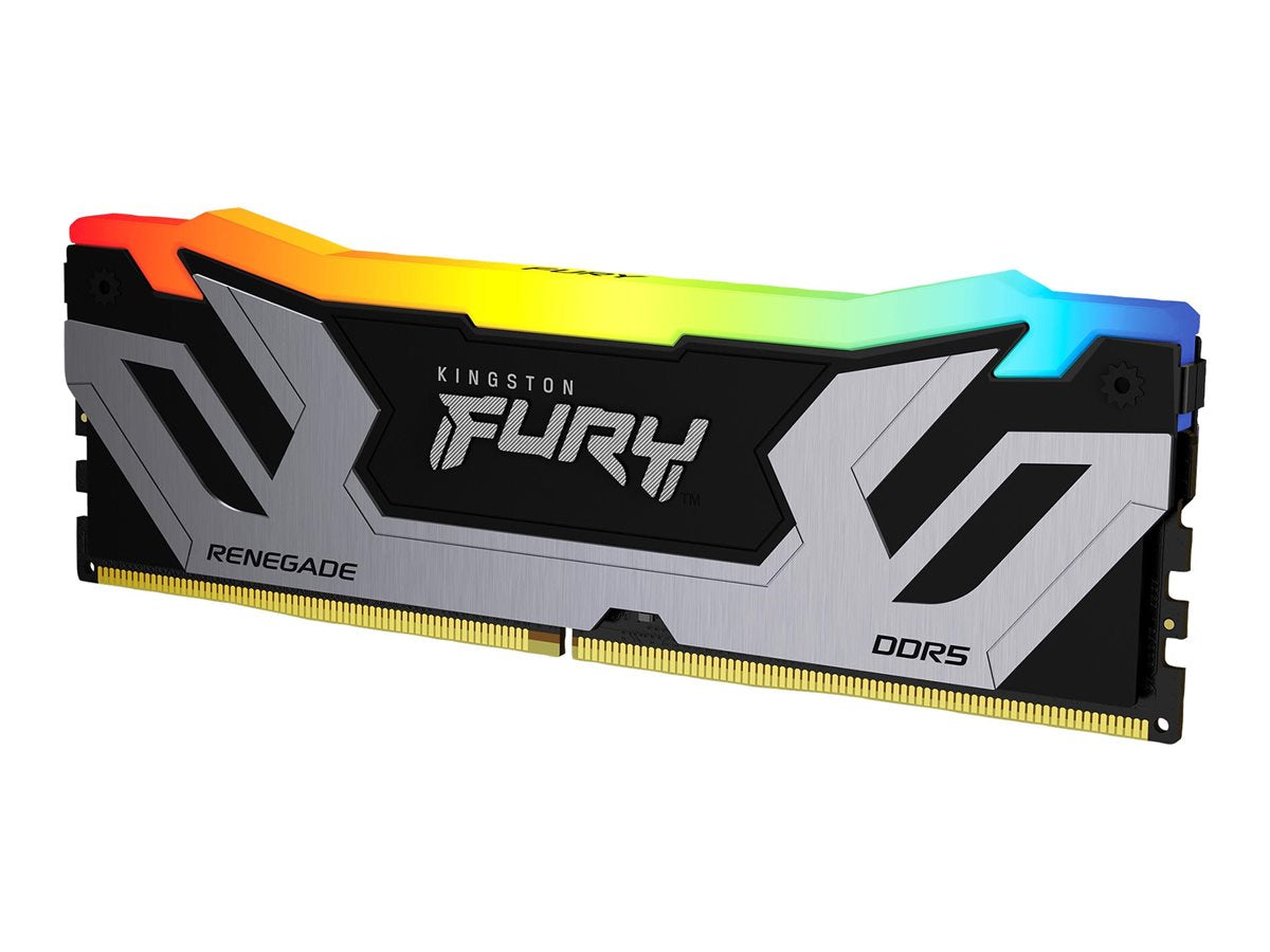 KINGSTON 24GB 8400MT/s DDR5 CL40 CUDIMM FURY Renegade RGB Silver XMP Vorderansicht
