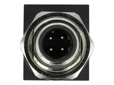 DELOCK Netzwerkadapter M12 4 Pin D-kodiert Stecker zu RJ45 Buchse - Detailansicht