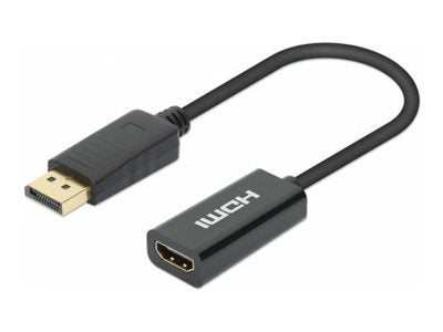 MANHATTAN 4K60Hz Aktiver DisplayPort auf HDMI-Adapter Anschlussansicht