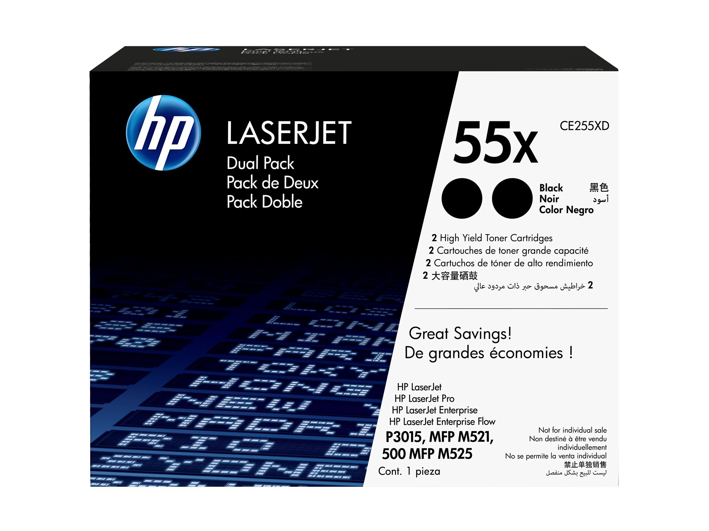 HP CE255XD Tonerpatrone Verpackung
