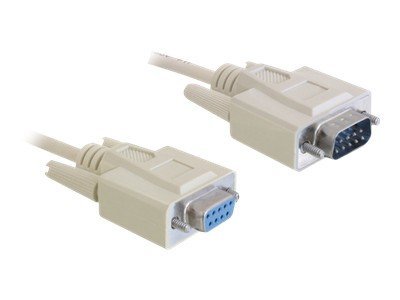 DELOCK Kabel Seriellverl. SUB-D 9 3m St/Bu - Vorderansicht