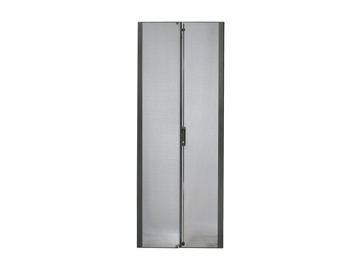 APC Tuer NetShelter SX 48HE 750mm perforierd geteilt - Vorderansicht