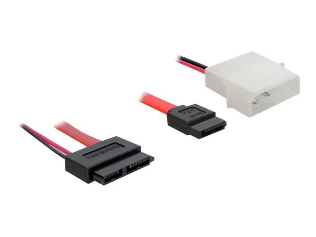 DELOCK SATA Slimline ALL-in-One Kabel 5V Bu - Vorderansicht