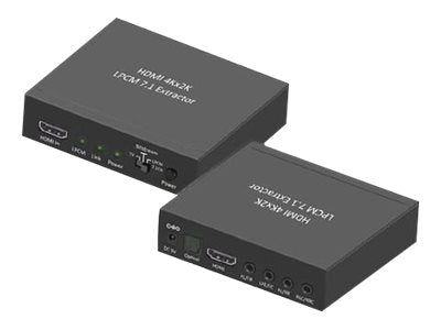 TECHLY HDMI Audio Extractor LPCM7.1 4K UHD Seitenansicht