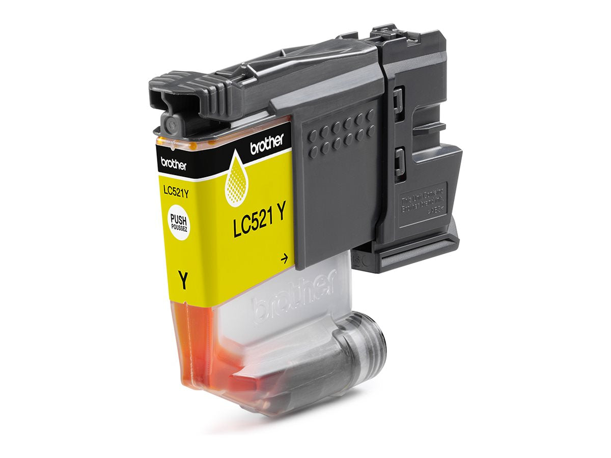 BROTHER LC521Y Tintenpatrone Gelb Vorderansicht