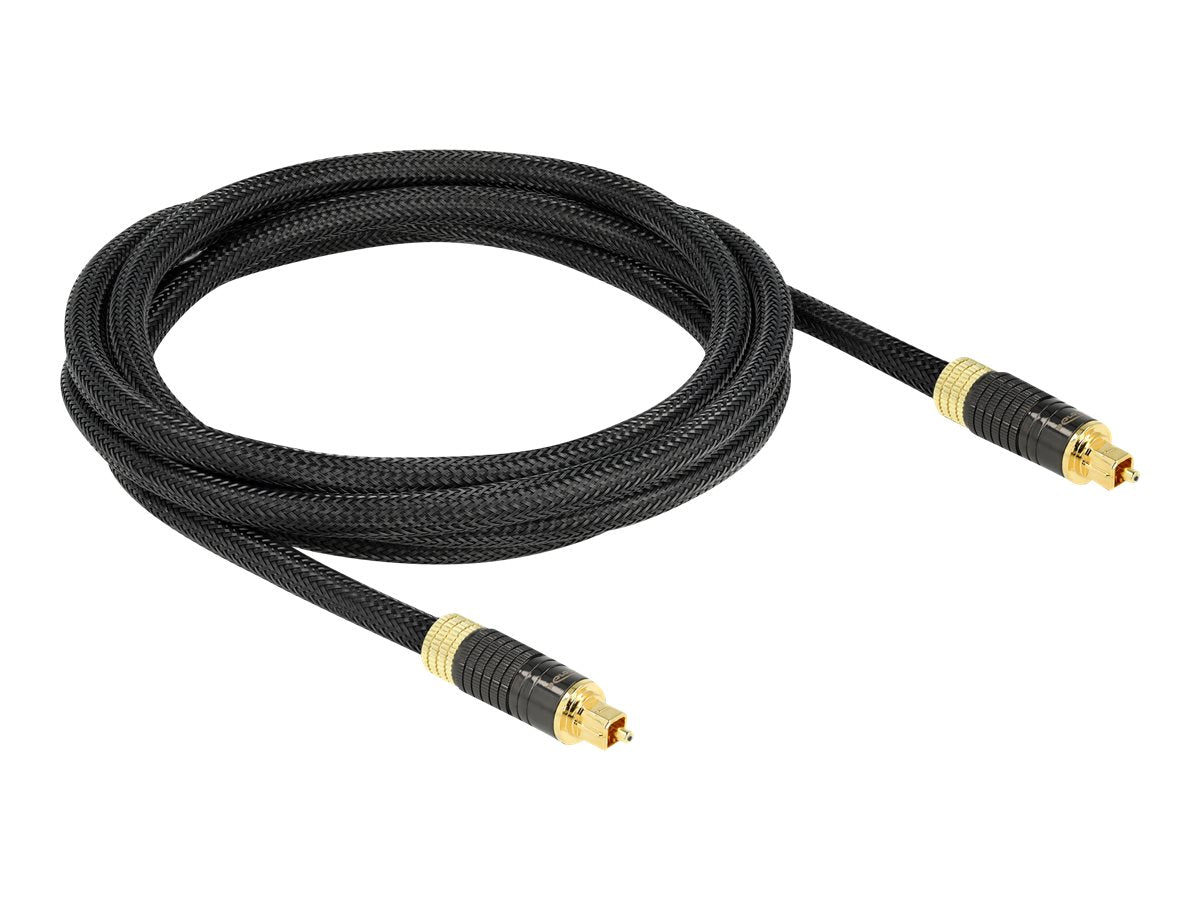 DELOCK TOSLINK Standard Kabel Stecker - Stecker 2m Vorderansicht