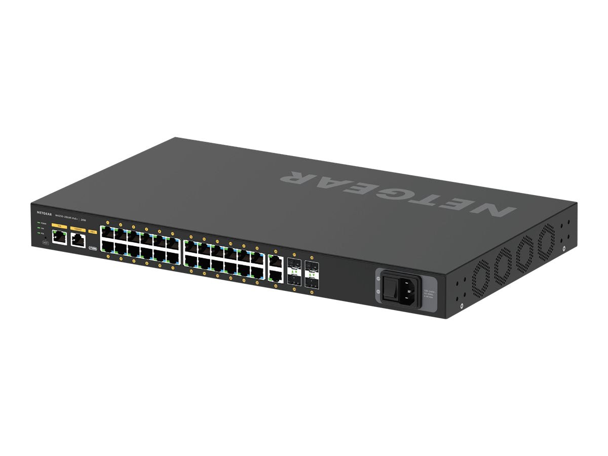 NETGEAR AV Line M4250-26G4F-PoE+ Switch Vorderansicht