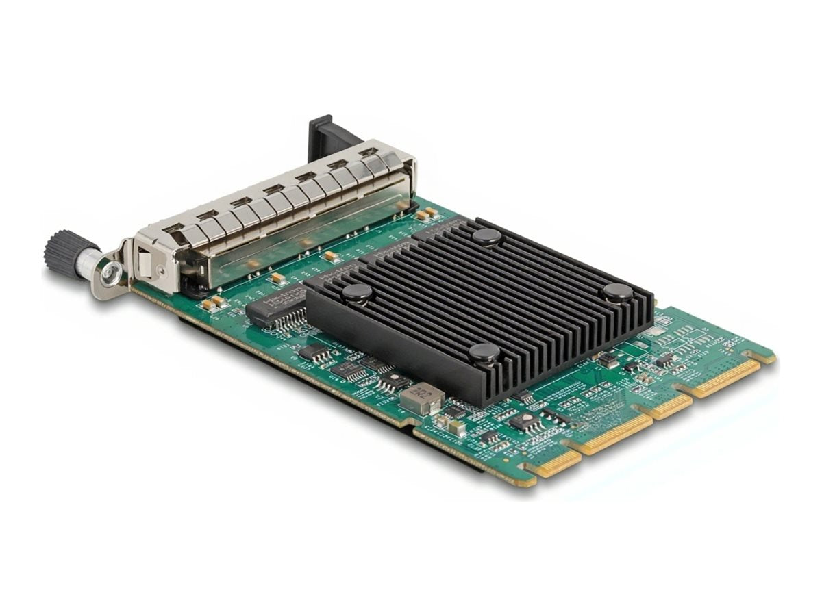 DELOCK OCP 3.0 Karte zu 4 x RJ45 Gigabit LAN - Vorderansicht