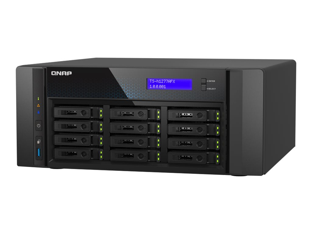 QNAP TS-h1277AFX-R7-32G NAS-Server Vorderansicht
