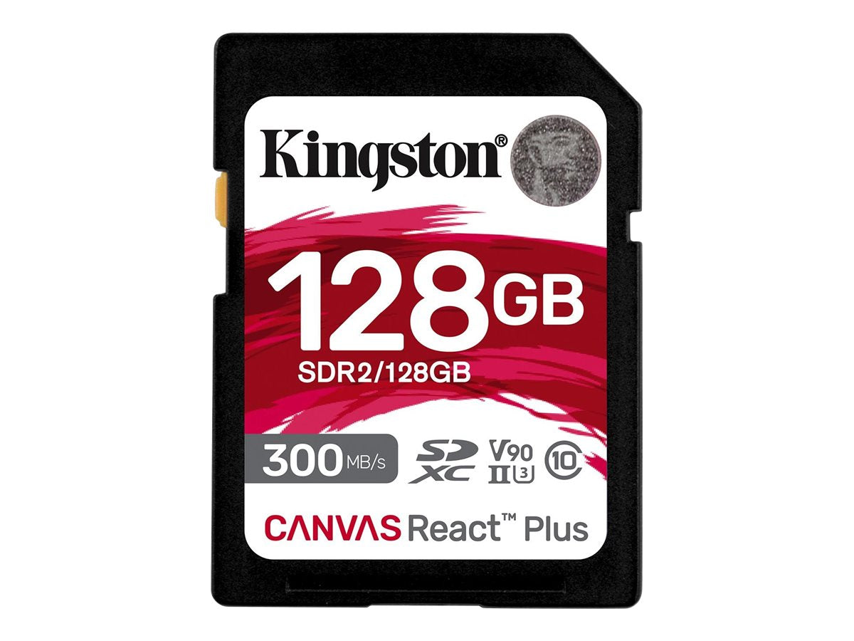 KINGSTON 128GB Canvas React Plus SDXC UHS-II Vorderansicht