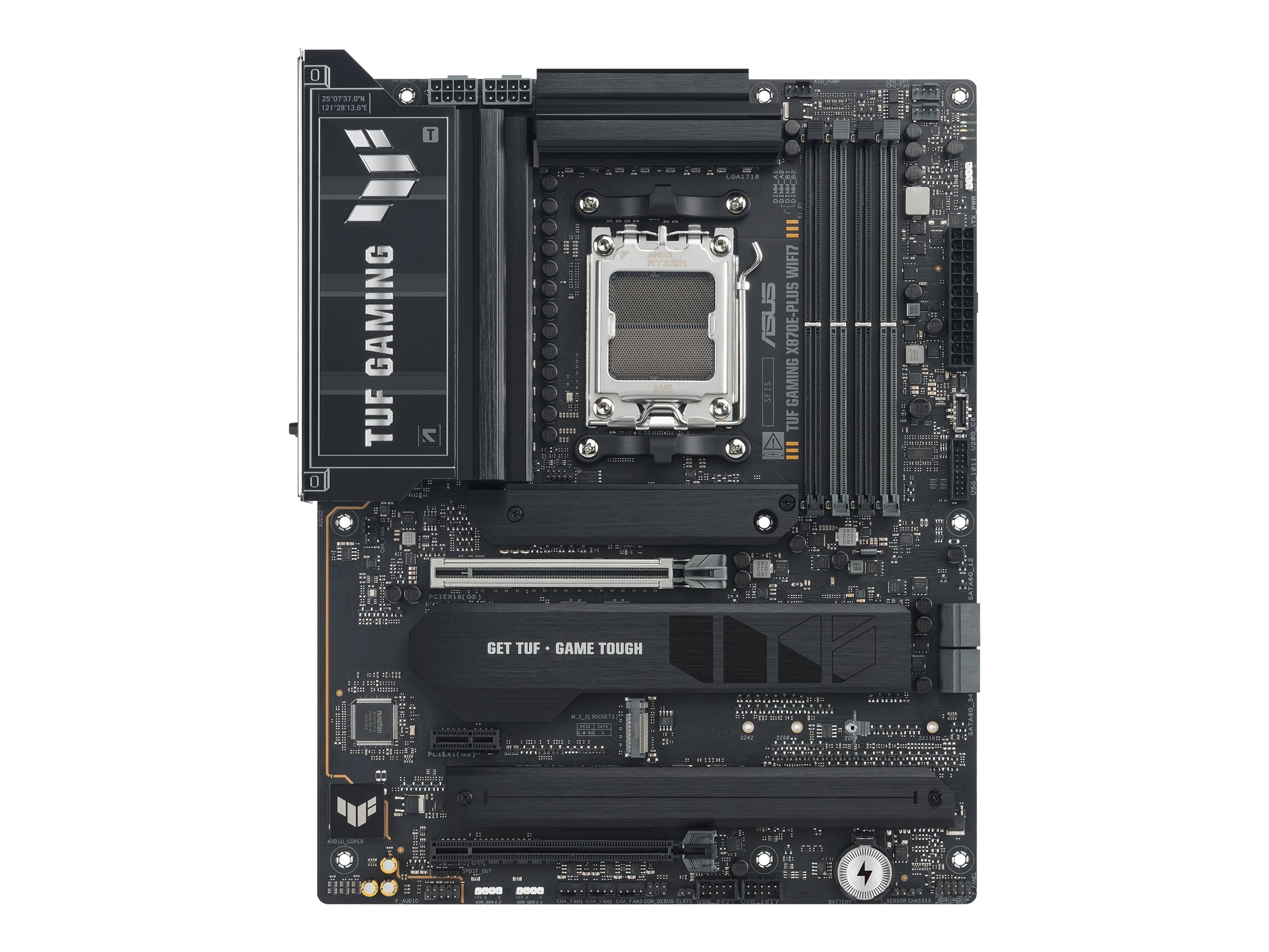 ASUS TUF GAMING X870E-PLUS WIFI7 Motherboard Vorderansicht