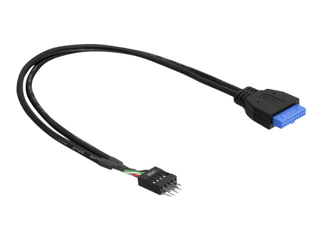 DELOCK Kabel USB 3.0 Pfostenbuchse 2,00 mm Raster 20 Pin > USB 2.0 Pfostenstecker 2,54 mm Raster 45 cm - Vorderansicht