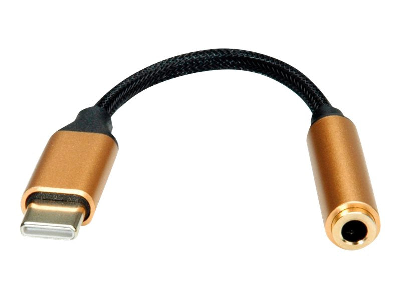 ROLINE GOLD Adapter USB Typ C - 3,5mm Audio ST/BU 0,13m Verpackung