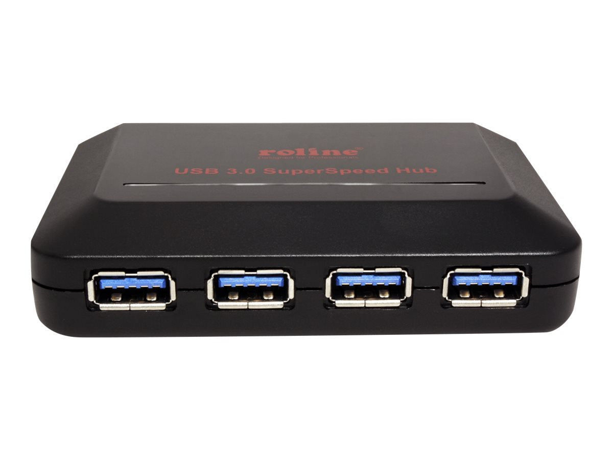ROLINE USB 3.2 Gen 1 Hub 4fach Rückansicht
