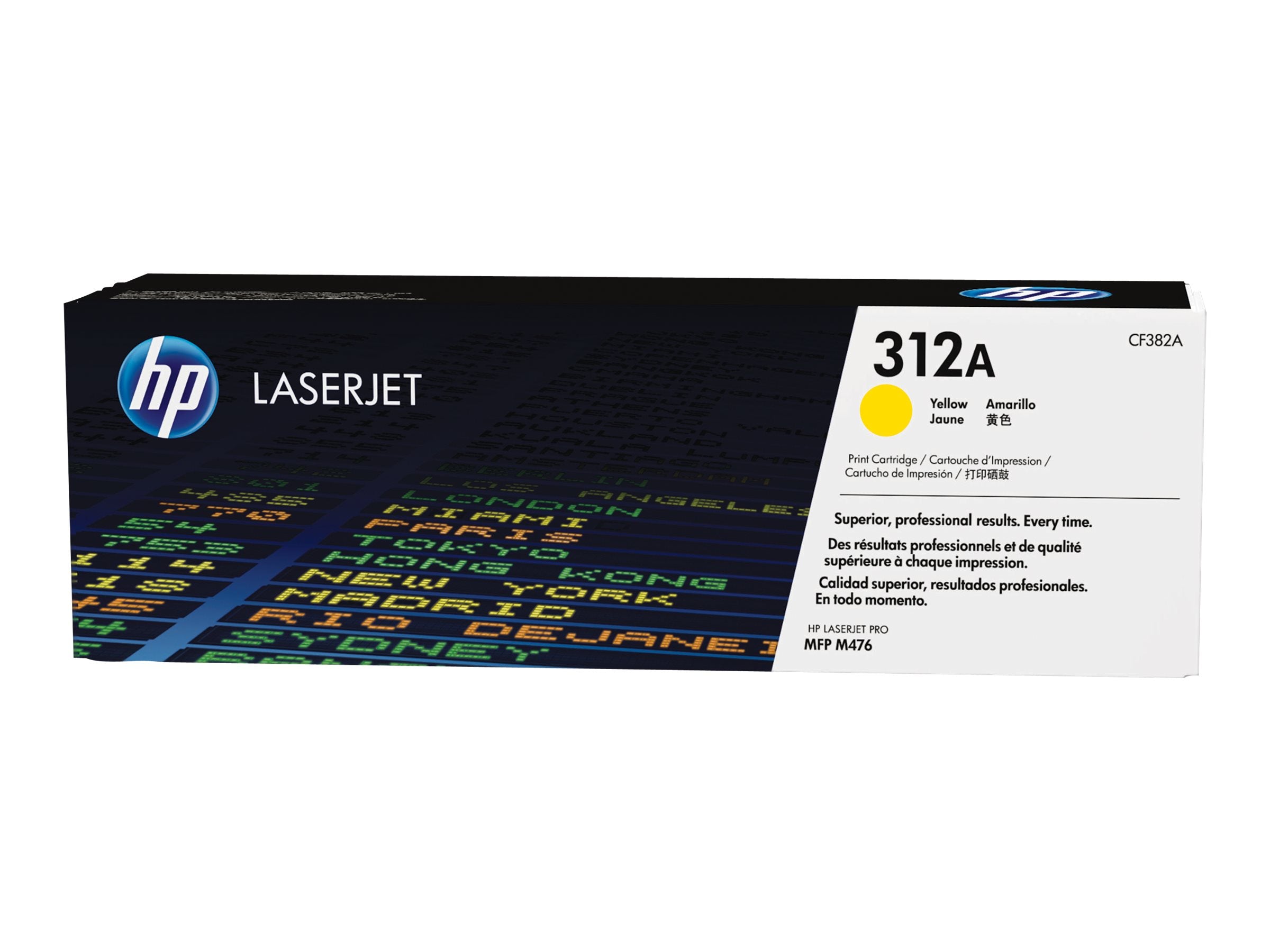 HP 312A original Tonerpatrone CF382A gelb - Vorderansicht
