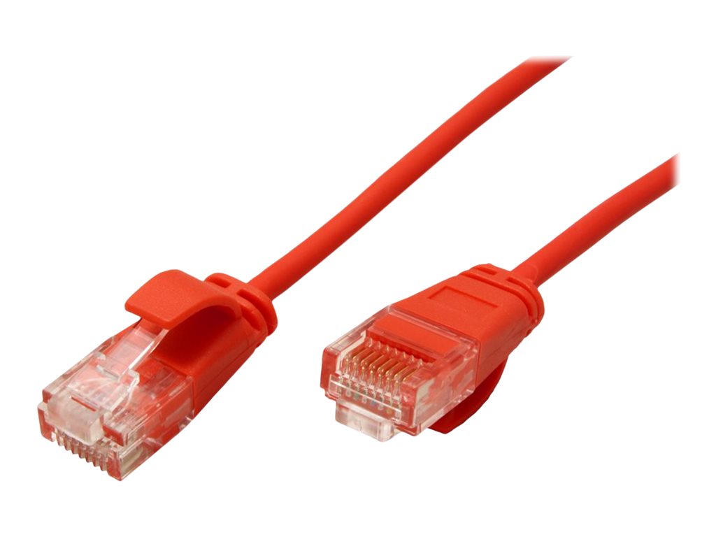 ROLINE UTP DataCenter Patchkabel Kat.6A Class EA LSOH slim rot 1m - Anschlussansicht