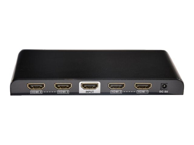 TECHLY HDMI Splitter 4K UHD 3D 4-Port Anschlussansicht