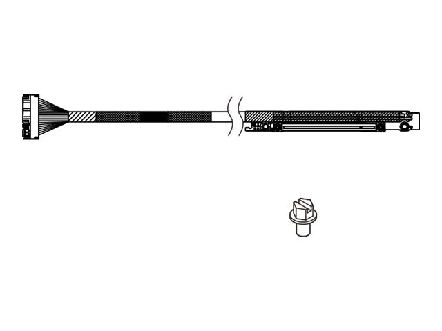 LENOVO ISG ThinkSystem SR650/a V4 x8 Gen5 Cable Riser Slot 3 & 6 Option Kit - Vorderansicht