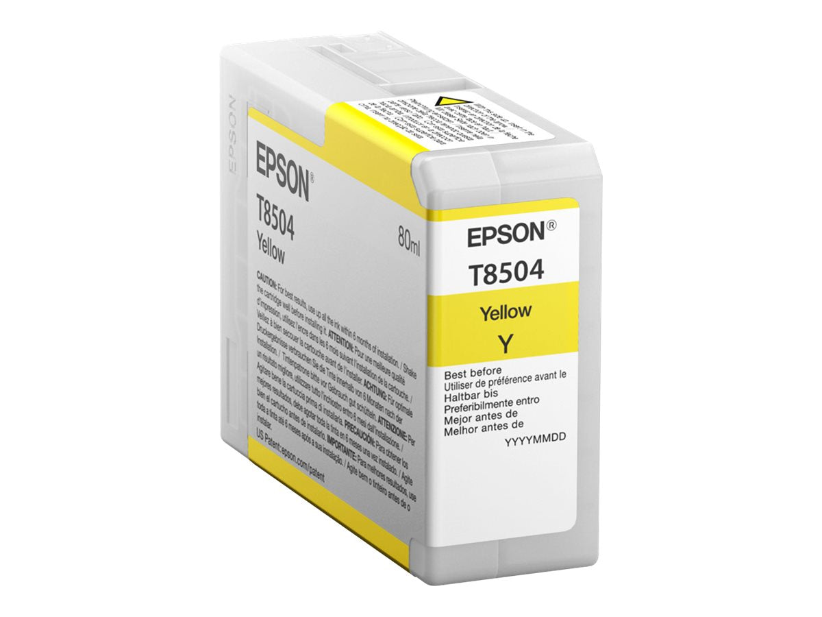 EPSON 5LB Singlepack Yellow T850400 UltraChrome HD ink 80ml Verpackung