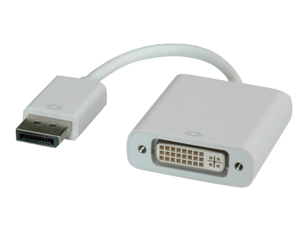 ROLINE DisplayPort-DVI Adapter DP Stecker-DVI Buchse Vorderansicht