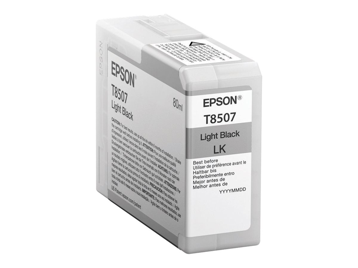 EPSON 5LB Singlepack Light Black T850700 UltraChrome HD ink 80ml - Vorderansicht