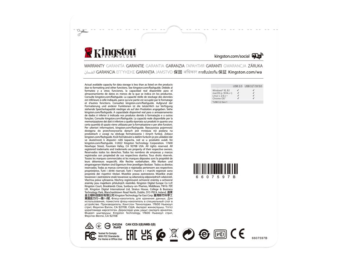 KINGSTON 64GB USB3.2 Gen 1 DataTraveler Exodia Detailansicht