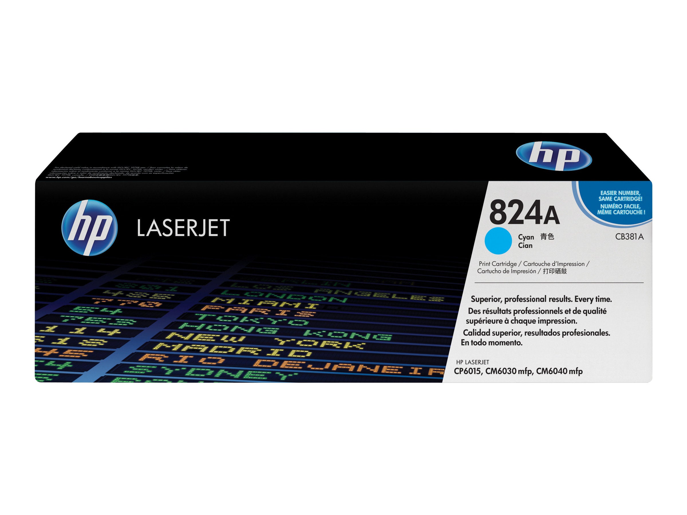 HP 824A Tonerpatrone Seitenansicht