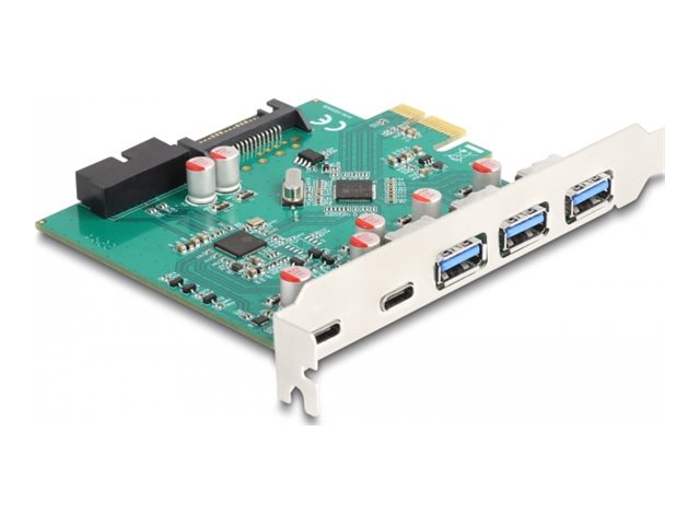 DELOCK USB 5 Gbps PCI Express x1 Karte Vorderansicht