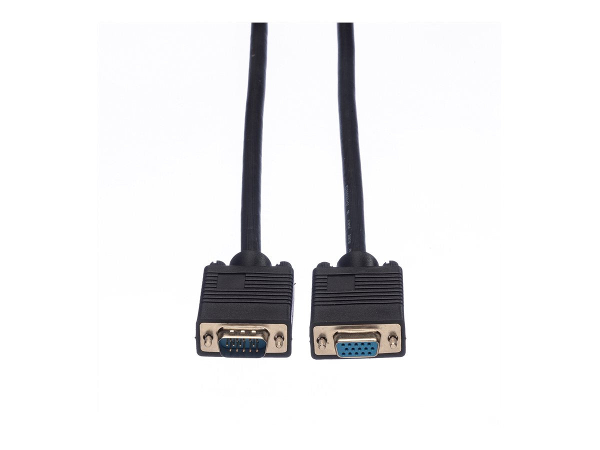ROLINE VGA-Kabel HD15 m/w 2m Verlängerungskabel Vorderansicht