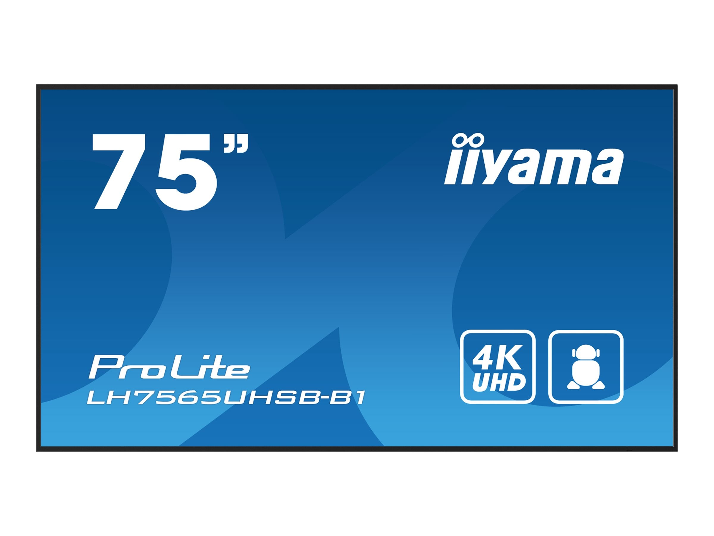 IIYAMA LH7565UHSB-B1 LCD-Display Vorderansicht