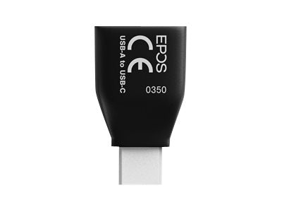 EPOS Adapter USB-A auf USB-C Vorderansicht