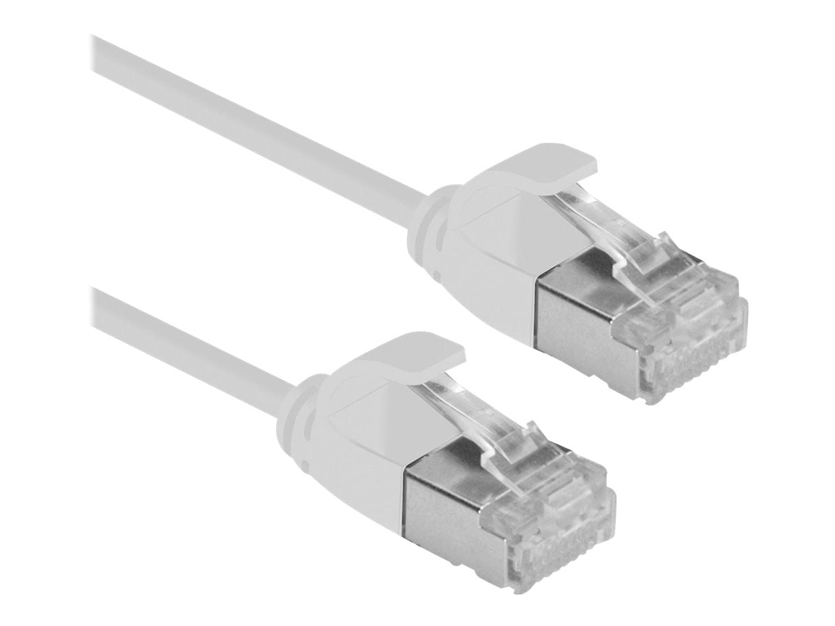 ROLINE GREEN U/FTP Patchkabel Kat.6A Class EA LSOH slim grau 0,5m - Vorderansicht