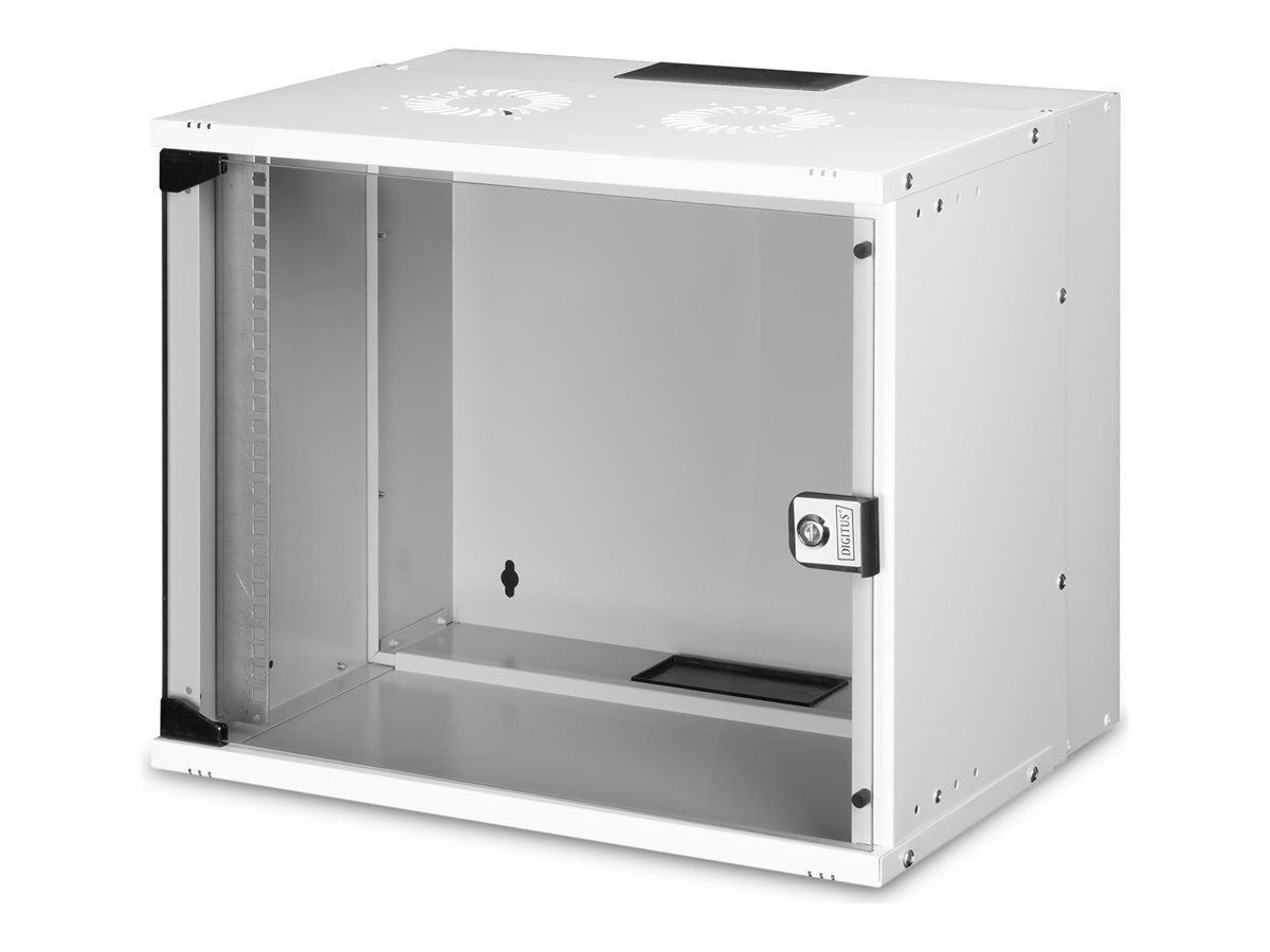 DIGITUS 48,26cm 19Zoll 9U wall mounting cabinet Vorderansicht