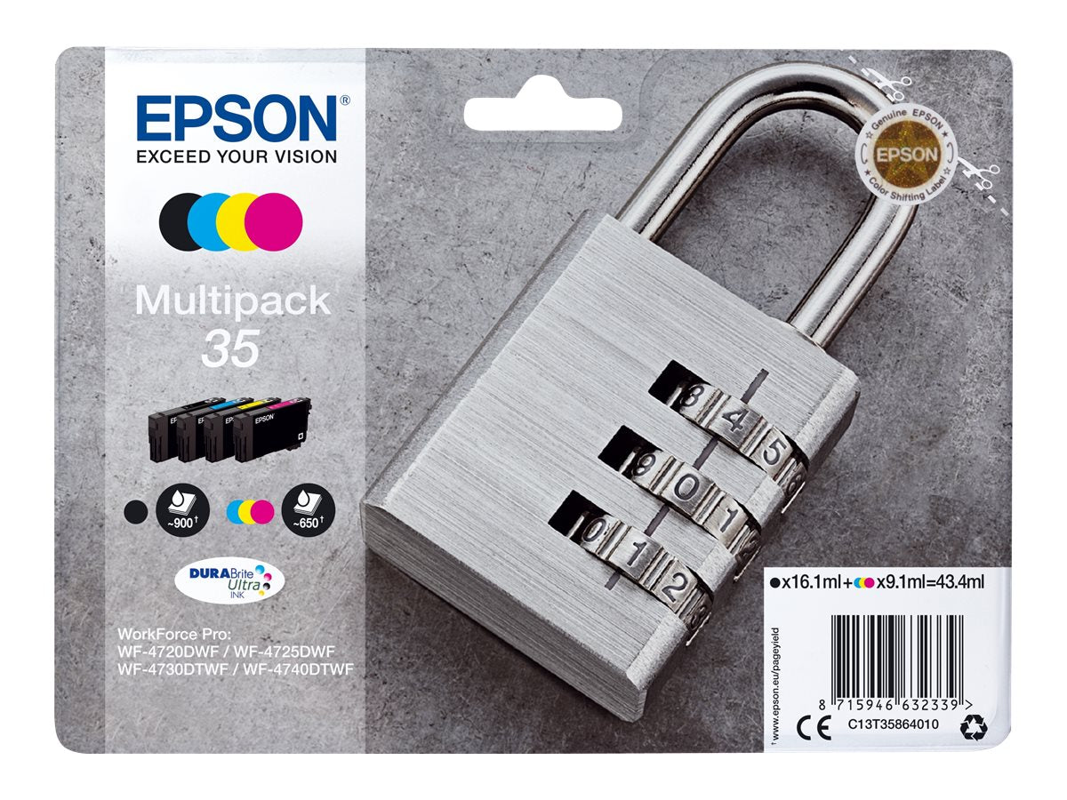 EPSON 2LB 35 Ink Multipack CMYK - Vorderansicht