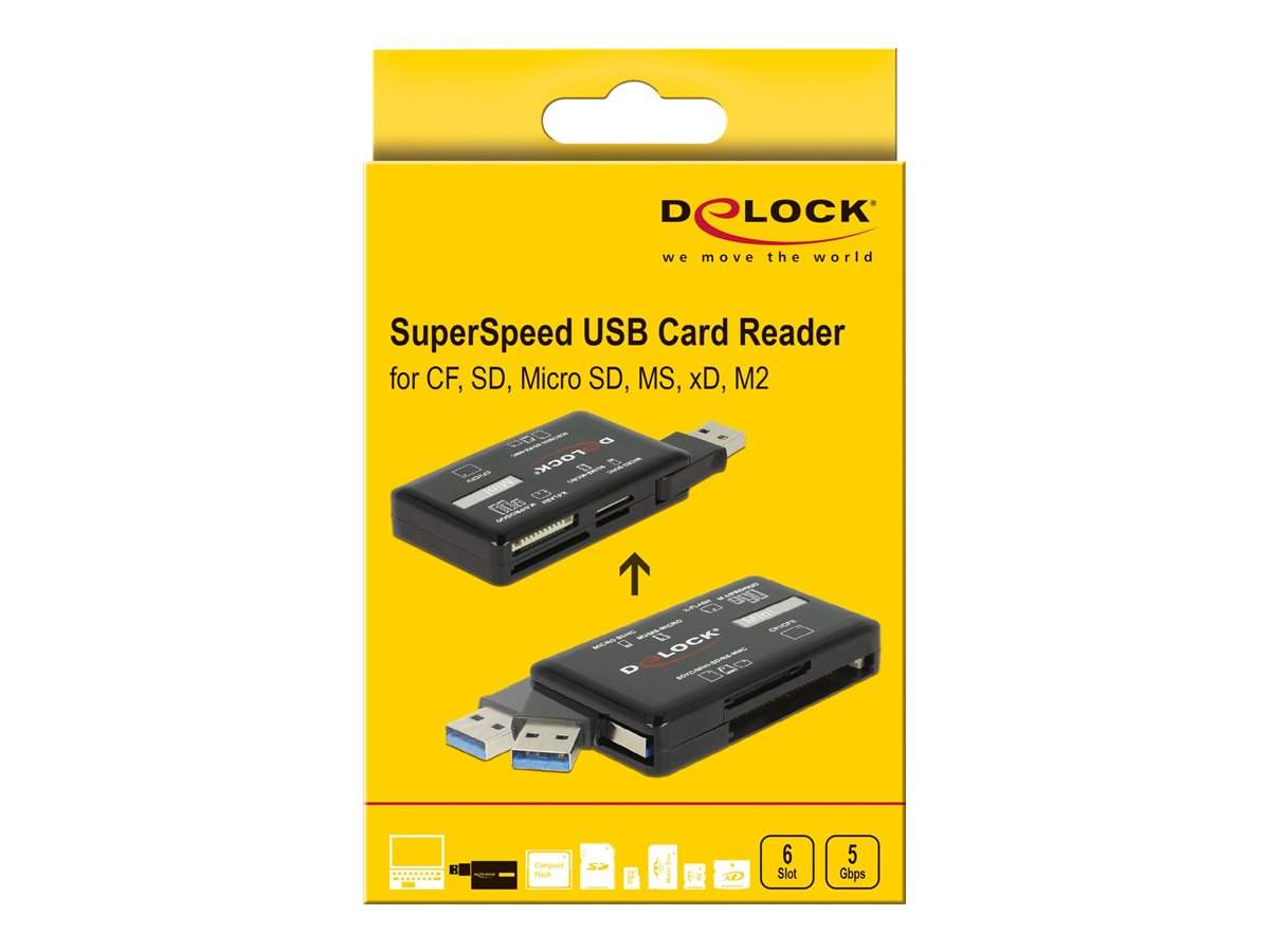 DELOCK SuperSpeed USB Card Reader Vorderansicht