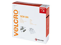 VELCRO Klettband zum Aufnähen Haken & Flausch 50mm x 10m Weiss