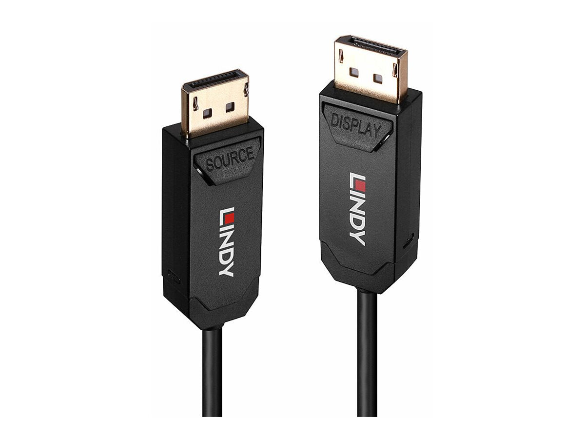 LINDY 30m Fibre Optic Hybrid DP 2.0 UHBR10 Kabel - Vorderansicht