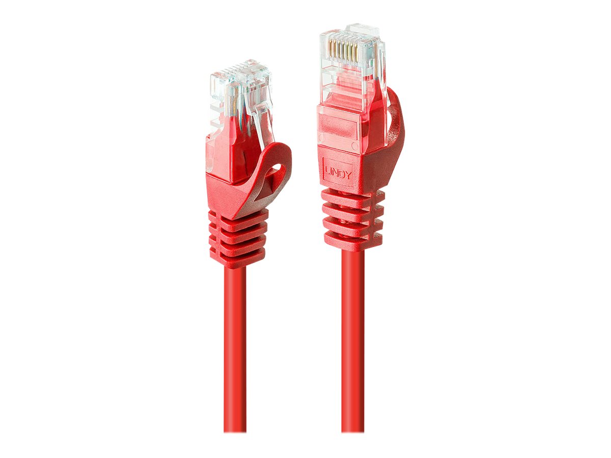 LINDY Basic Cat.6 U/UTP Kabel, rot, 7,5m - Verpackung