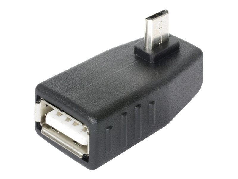 DELOCK Adapter USB micro-B St/ USB A Bu 90G gew. OTG - Vorderansicht