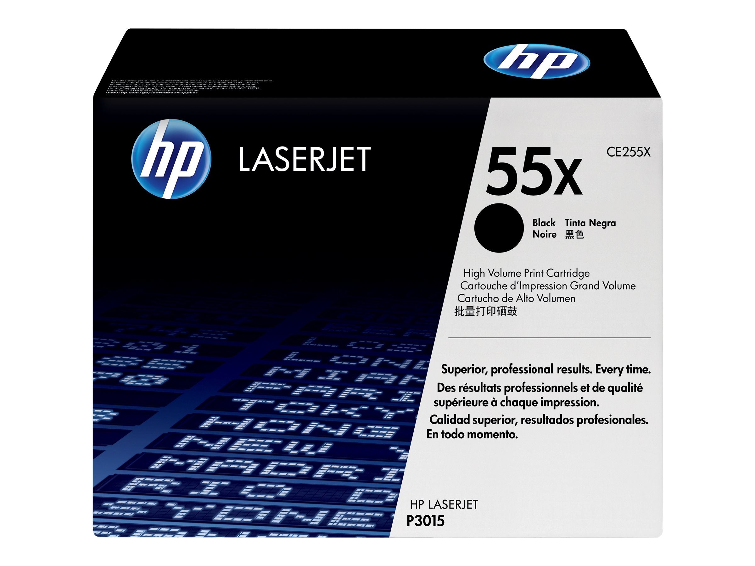HP CE255X Tonerpatrone Vorderansicht
