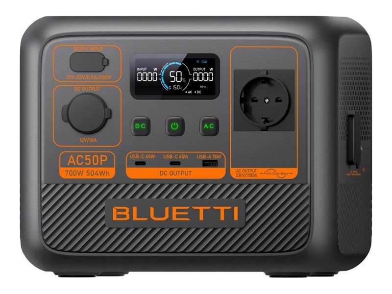 BLUETTI Portable Power Station AC50P-Black-EU Premium 50 Vorderansicht